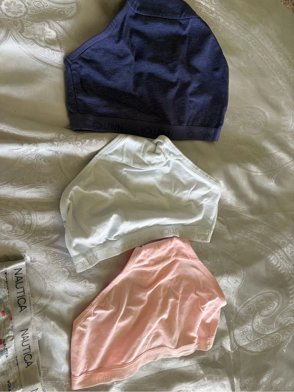 NWOT- Nautica  Girls 5-Pack Cotton Briefs - Pink, White, Navy, Gray, Patterned